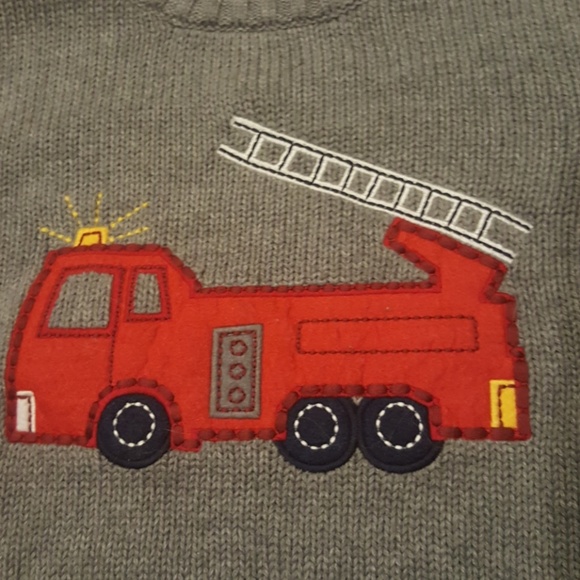 NWT Osh Gosh B'gosh Fire truck Sweater - Picture 4 of 6